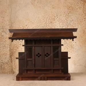 Buddha Religious Item Vintage Japanese Shinto Altra 1946 1965 Mid — Wood, Showa Era (SKU: 26M-676) - 1