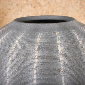 Ikebana Bonsai Vintage Japanese Vase 1966 1989 Late — Pottery, Showa Era (SKU: 26M-695-1) - 2