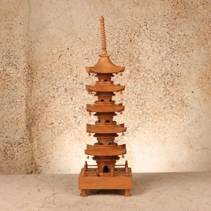 Small Items Vintage Japanese Pagoda 1966 1989 Late — Wood, Showa Era (SKU: 26M-807) - 1