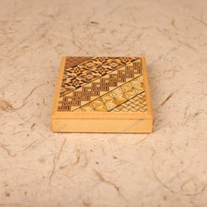 Vintage Japanese Yosegi-Zaiku Marquetry Sliding Drawer Box, Early Showa (1927-1945) | SKU: 26M-803-5 -1