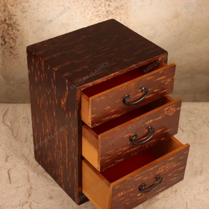 Vintage Japanese Ko-Tansu Three-Drawer Chest, Late Showa (1966-1989) | SKU: 26M-858-3 -2