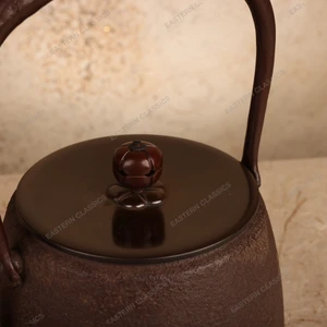 Vintage Japanese Tetsubin Cast Iron Kettle, Late Showa (1966-1989) | SKU: 26M-114 -2