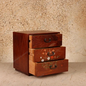 Vintage Japanese Hikidashi Three-Drawer Chest, Mid Showa 1946-1965 | SKU: 26M-533-7 - 2