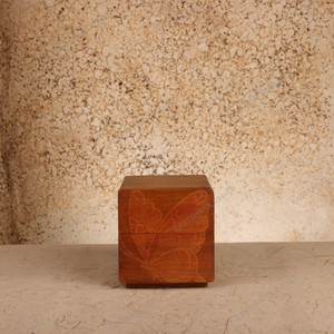 Vintage Japanese Kobako Two-Drawer Keepsake Box with Pyrography Butterfly Motif, Early Showa (1927-1945) | SKU: 26M-871-1 -1