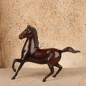 Vintage Japanese Cast Iron Horse Figurine, Mid Showa 1946-1965 | SKU: 26M-053-2 -1