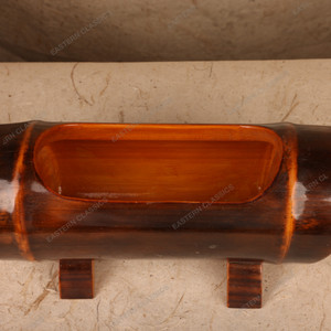 Vintage Japanese Bamboo Ikebana Vase, Late Showa (1966-1989) | SKU: 26M-144-2