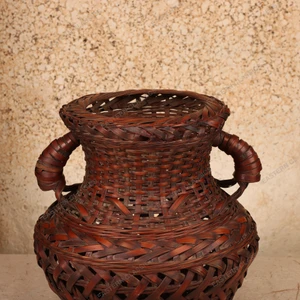 Vintage Japanese Bamboo Hanakago (Flower Basket), Early Showa (1927-1945) | SKU: 26M-849 -2