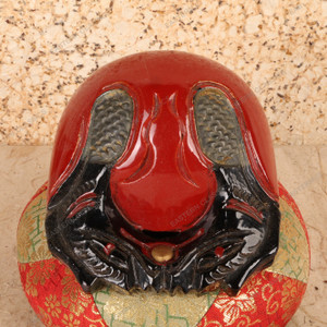 Vintage Japanese Oni Mask Rin (Buddhist Striking Bell), Mid Showa circa 1950s | SKU: 25D-432 - 2