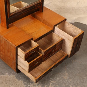 Vintage Japanese Kyodai Dressing Mirror with Storage Cabinet, Mid-Showa (1946-1965) | SKU: 26J-0806-1 - 2