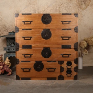 Antique Japanese Isho Tansu (Kasane Stacking Chest), Meiji, 1868-1911 | SKU: 26J-B004 - 1