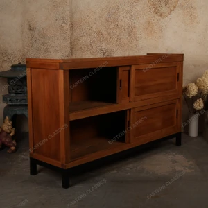 Antique Japanese Sliding-Door Storage Cabinet (Hikido Todana), Taisho, circa 1912-1926 | SKU: 26J-E016-A - 2