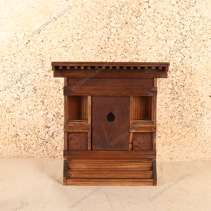 Vintage Japanese Wooden Shinto Kamidana, Early Showa 1927-1945 | SKU: 26J-0308-2 - 1