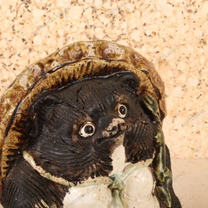 Vintage Japanese Tanuki Ceramic Figurine, Late Showa 1966-1989 | SKU: 26J-0393 - 2