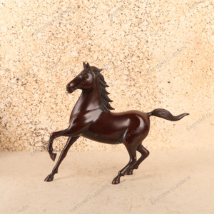 Vintage Japanese Brass Horse Figurine, Mid-Showa 1946-1965 | SKU: 26J-0191-3 - 1