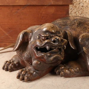 Antique Japanese Ko-Bizen Shishi Okimono, Meiji period, circa 1900 | SKU: 26J-699 -