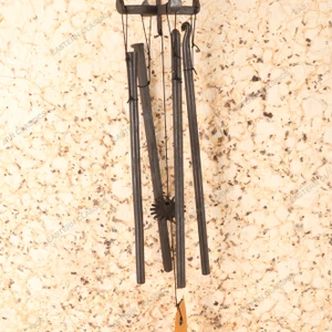 Vintage Japanese Iron Furin Wind Chime, Late Showa 1966-1989 | SKU: 26J-0591 - 1