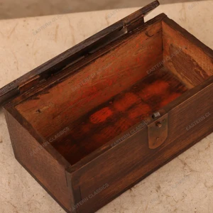Vintage Japanese Wooden Carry Box, Early Showa 1927-1945 | SKU: 26J-0496-1 - 2