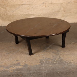 Vintage Japanese Chabudai Round Low Table, Early Showa (1927-1945) | SKU: 26J-0352 - 1