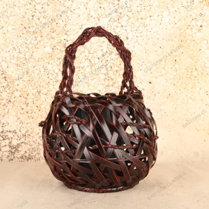 Vintage Japanese Bamboo Hanakago Flower Basket, Heisei 1990-2018 | SKU: 26J-0714 - 1