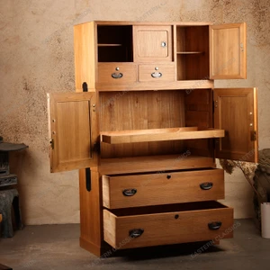 Antique Japanese Three Section Kimono tansu, Taisho, circa 1912-1926 | SKU: 26J-A016 - 2