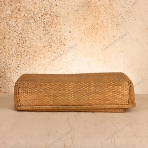 Vintage Japanese Rattan Storage Box with Fitted Lid, Mid Showa 1946-1965 | SKU: 26J-0497 - 1