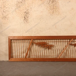 Vintage Japanese Ranma Transom Panel with Bamboo Motif, Late Showa (1966-1989) | SKU: 26J-0538-2 - 2