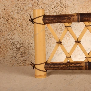 Vintage Japanese Bamboo Sodegaki Lattice Fence Panel, Heisei 1990-2018 | SKU: 26J-0772-2 - 2