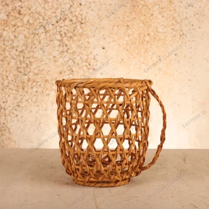 Vintage Japanese Bamboo Take-kago Basket, Heisei (1990-2018) | SKU: 26J-0778-3 - 1