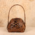 Vintage Japanese Bamboo Hanakago Flower Basket with Liner, Early Showa 1927-1945 | SKU: 26J-0166-2 - 9