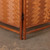 Vintage Japanese Tsuitate Two-Panel Folding Wood Screen with Kumiko Lattice, Pierced Carving, and Parquetry, Mid-Showa 1946-1965 | SKU: 26J-0415 - 11