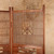 Vintage Japanese Tsuitate Two-Panel Folding Wood Screen with Kumiko Lattice, Pierced Carving, and Parquetry, Mid-Showa 1946-1965 | SKU: 26J-0415 - 28