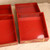 Vintage Japanese Red Lacquer Jubako Stacking Box Sets with Gold Crane, Bamboo, Pine and Plum Motifs, Late Showa 1966-1989 | SKU: 26J-0538 - 20