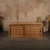 Japanese Style Wooden Shoe Bench with Sliding Slat Doors - 1