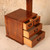 Vintage Japanese Haribako sewing box with needle tower, Late Showa 1966-1989 | SKU: 26J-0387 - 8