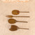 Vintage Japanese Brass Tea Ceremony Ash Utensils Set (Haidogu), Late Showa 1966-1989 | SKU: 26J-0335 - 1