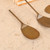 Vintage Japanese Brass Tea Ceremony Ash Utensils Set (Haidogu), Late Showa 1966-1989 | SKU: 26J-0335 - 2
