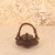 Vintage Japanese Ceramic Abura Tsubo (Oil Vessel) with Woven Handle, Mid Showa 1946-1965 | SKU: 26J-0340 - 1