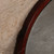 Vintage Japanese Round Lacquered Wood Mirror with Beveled Glass, Mid-Showa 1946-1965 | SKU: 26J-0581 - 5