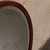 Vintage Japanese Round Lacquered Wood Mirror with Beveled Glass, Mid-Showa 1946-1965 | SKU: 26J-0581 - 2