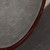 Vintage Japanese Round Lacquered Wood Mirror with Beveled Glass, Mid-Showa 1946-1965 | SKU: 26J-0581 - 6