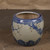 Antique Japanese Blue-and-White Ceramic Hibachi, Meiji period, approximately 1868-1911 - 7