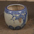 Antique Japanese Blue-and-White Ceramic Hibachi, Meiji period, approximately 1868-1911 - 11