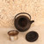 Vintage Japanese Tetsubin Cast Iron Teapot, Late Showa 1966-1989 | SKU: 26J-0550-4 - 2