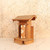 Vintage Japanese Kamidana Household Shrine with Embossed Metal Corner Guards and Floral Clasp Fitting, Mid Showa Era 1946-1965 - 9