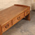 Vintage Japanese Low Floor Desk with Square Inlay End Panels and Scroll Feet Sled Base, Early Showa Period 1927-1945 - 7