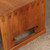 Vintage Japanese Low Floor Desk with Square Inlay End Panels and Scroll Feet Sled Base, Early Showa Period 1927-1945 - 13