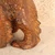 Vintage Japanese Hand-Carved Ainu Bear Sculpture with Roaring Open Mouth and Chisel-Textured Fur, Showa Era, circa 1980s - 4