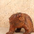 Vintage Japanese Hand-Carved Ainu Bear Sculpture with Roaring Open Mouth and Chisel-Textured Fur, Showa Era, circa 1980s - 5