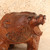 Vintage Japanese Hand-Carved Ainu Bear Sculpture with Roaring Open Mouth and Chisel-Textured Fur, Showa Era, circa 1980s - 7