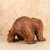 Vintage Japanese Hand-Carved Ainu Bear Sculpture with Roaring Open Mouth and Chisel-Textured Fur, Showa Era, circa 1980s - 12